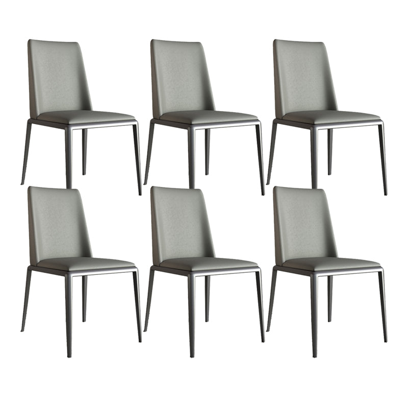 Contemporary Leather Dining Room Chairs Metal Dining Chairs for Home Use