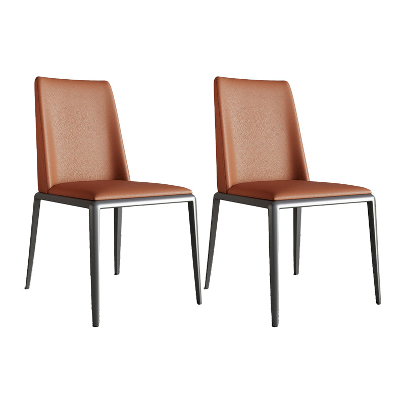 Contemporary Leather Dining Room Chairs Metal Dining Chairs for Home Use