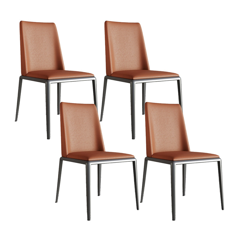 Contemporary Leather Dining Room Chairs Metal Dining Chairs for Home Use