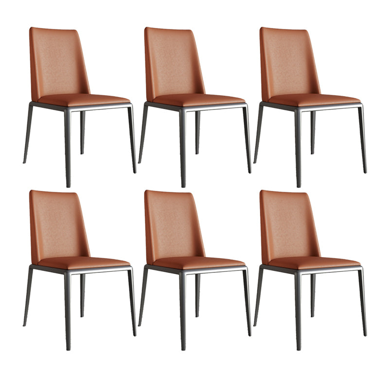 Contemporary Leather Dining Room Chairs Metal Dining Chairs for Home Use