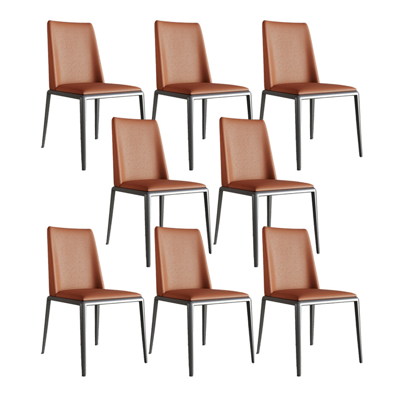 Contemporary Leather Dining Room Chairs Metal Dining Chairs for Home Use