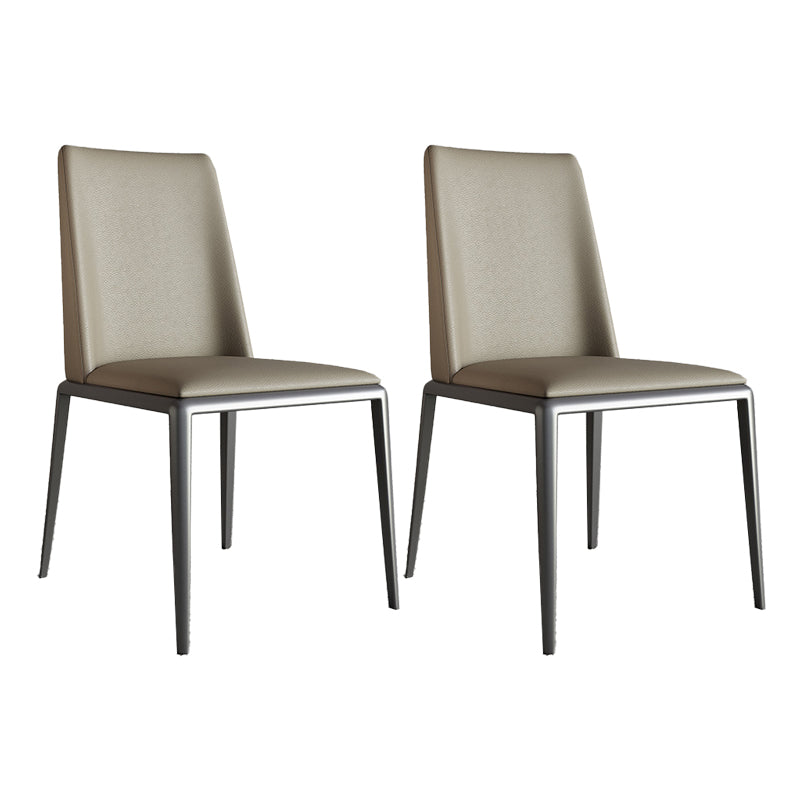 Contemporary Leather Dining Room Chairs Metal Dining Chairs for Home Use