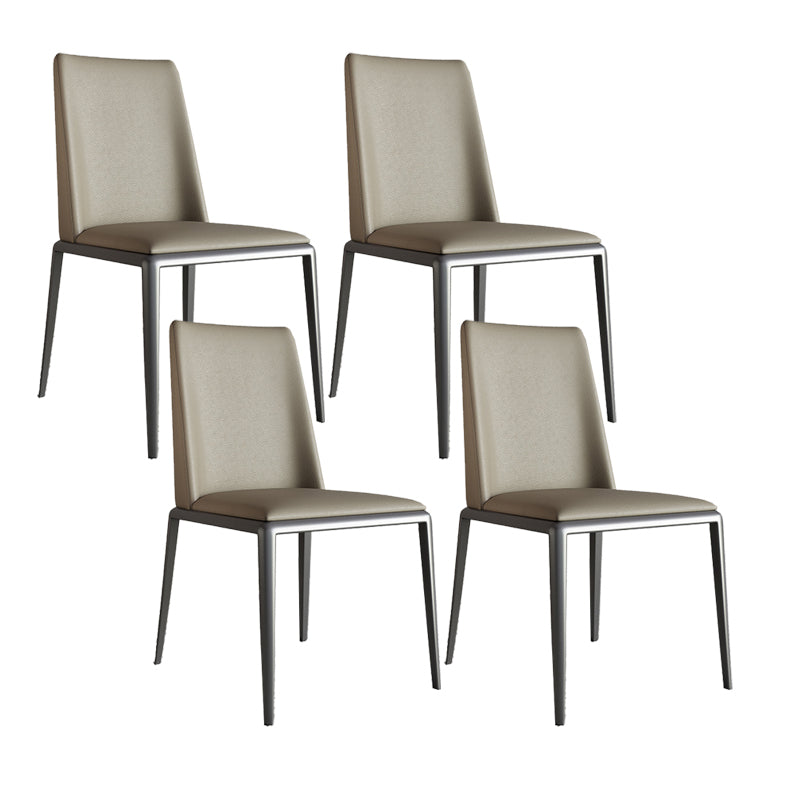 Contemporary Leather Dining Room Chairs Metal Dining Chairs for Home Use