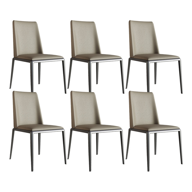 Contemporary Leather Dining Room Chairs Metal Dining Chairs for Home Use