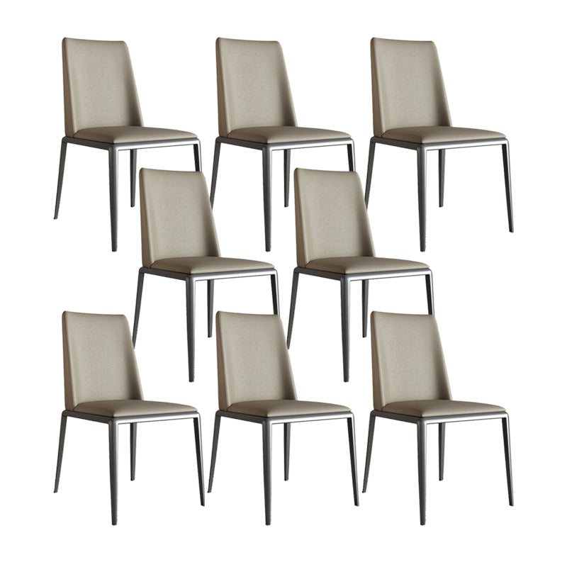 Contemporary Leather Dining Room Chairs Metal Dining Chairs for Home Use