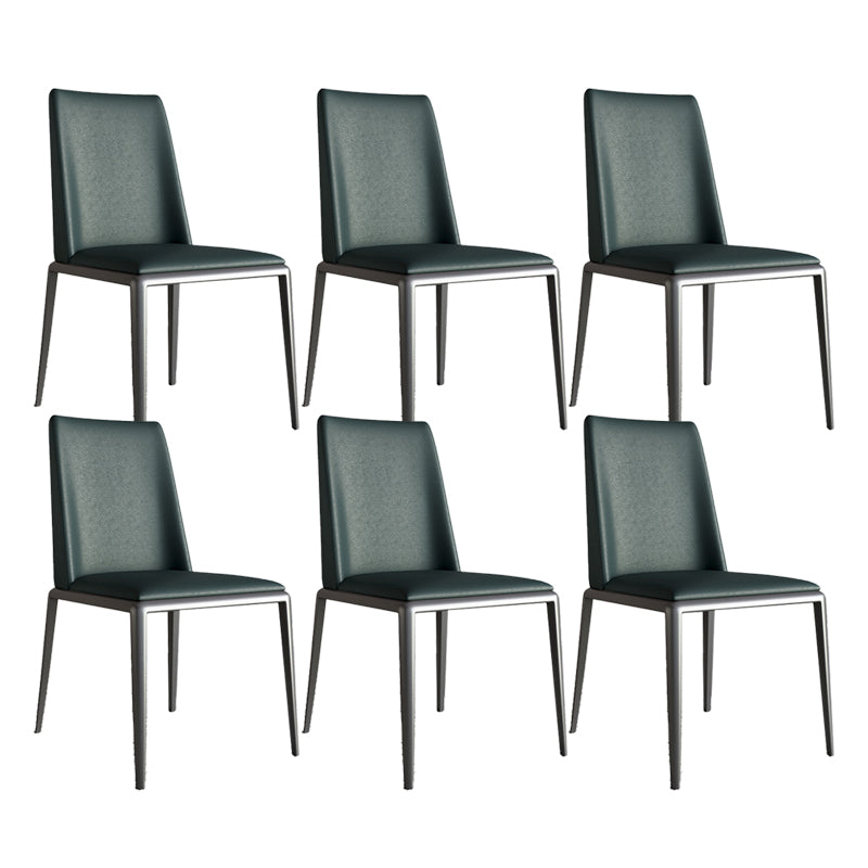 Contemporary Leather Dining Room Chairs Metal Dining Chairs for Home Use