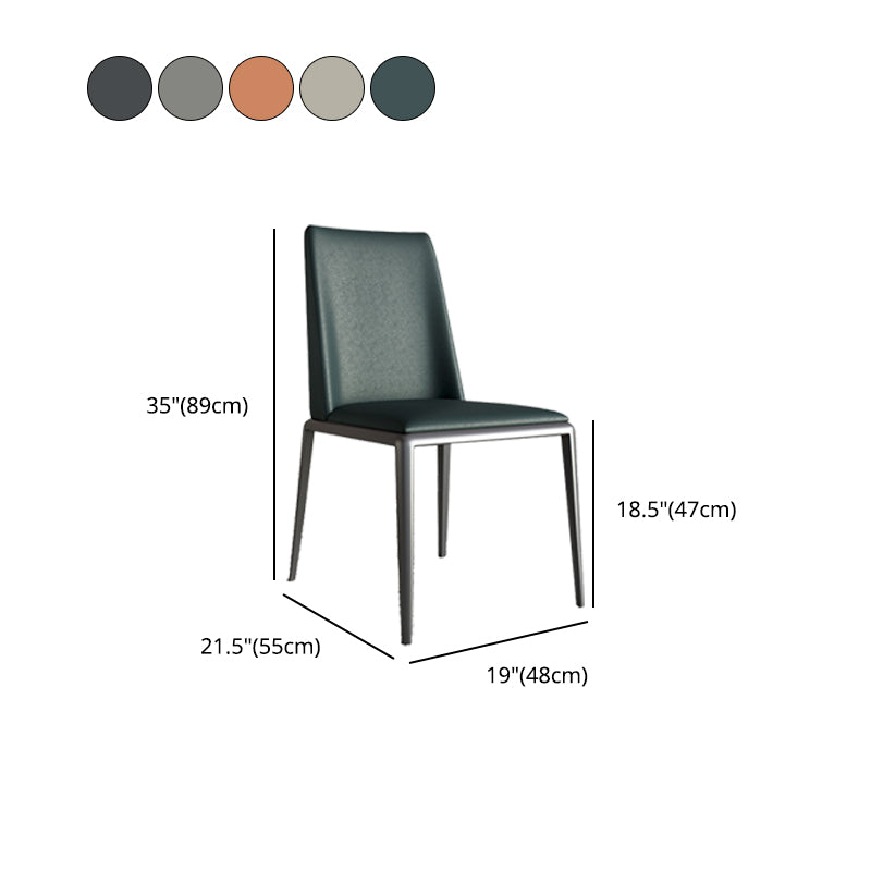 Contemporary Leather Dining Room Chairs Metal Dining Chairs for Home Use