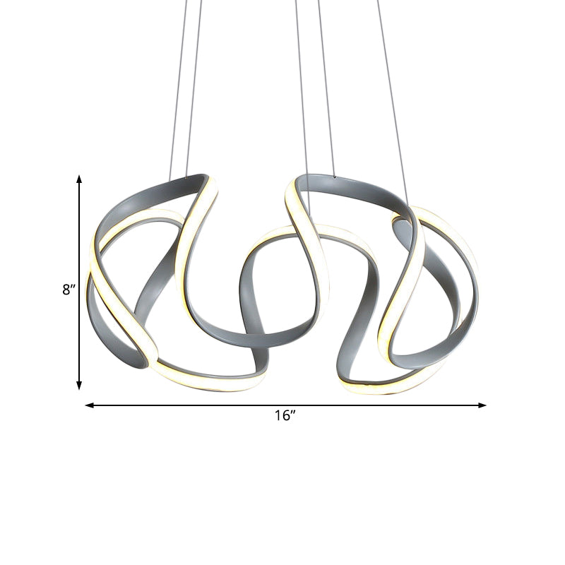 3/5/6 Lumières Chandelier de salle à manger avec onde