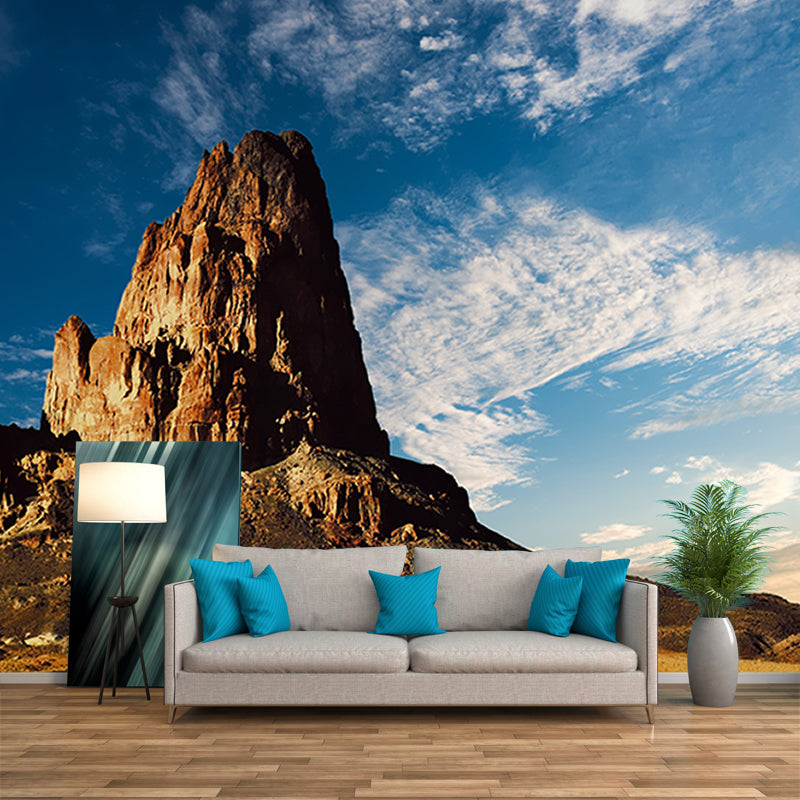 Mountain Stain Resistant Photography Wall Mural Sitting Room Wallpaper