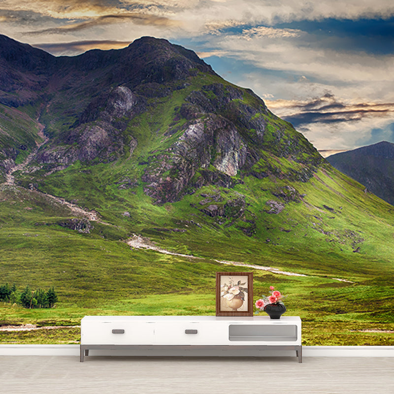 Mountain Stain Resistant Photography Wall Mural Sitting Room Wallpaper