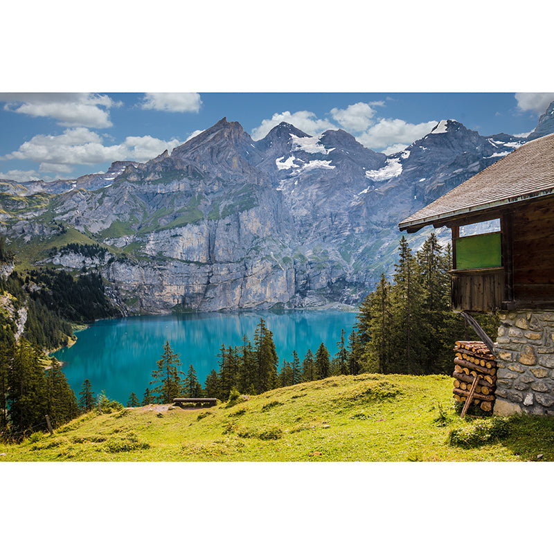 Mountain Photography Environmental Wallpaper Living Room Wall Mural