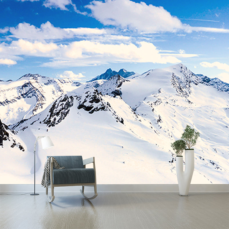 Environment Friendly Mountain Photography Wall Mural Living Room Wallpaper