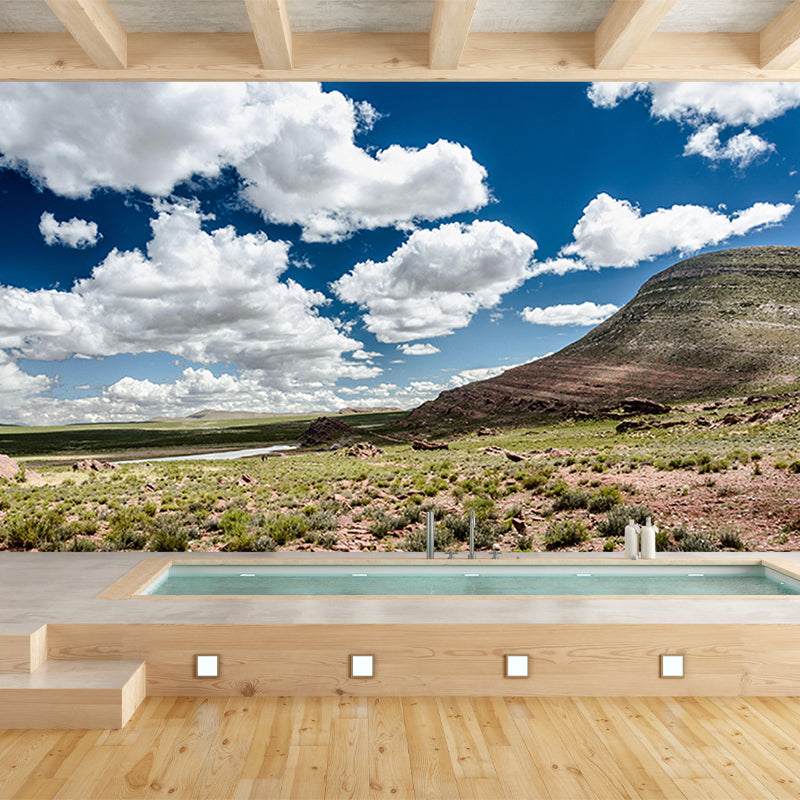 Environmental Photography Wall Mural Mountain Drawing Room Mural Wallpaper