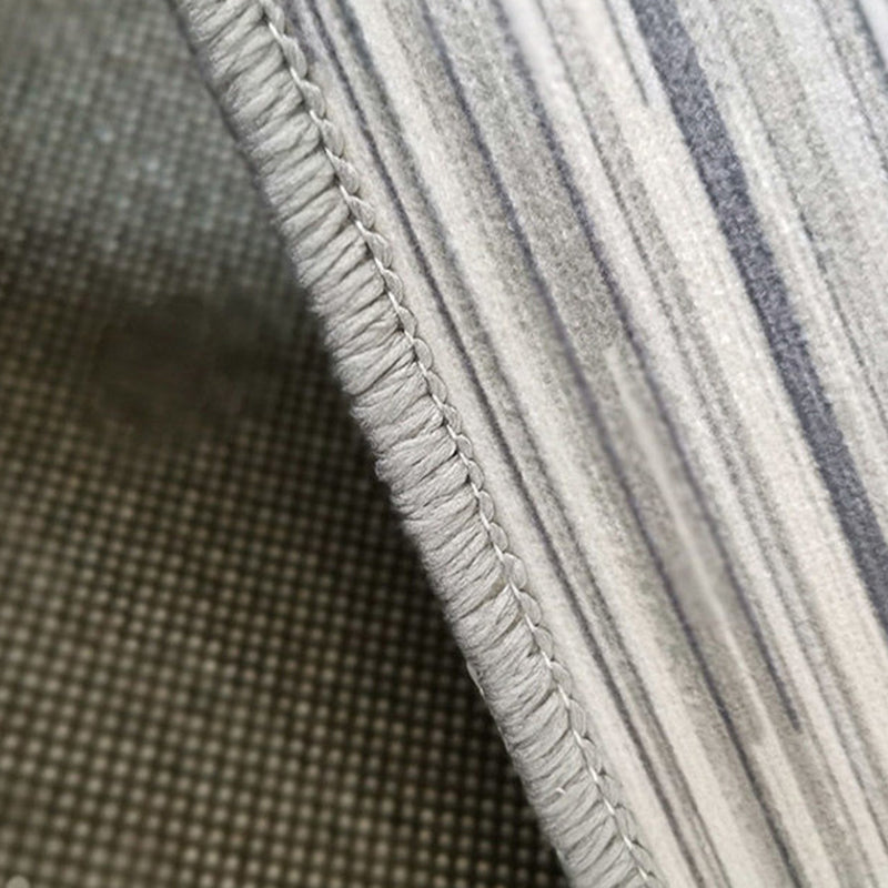 Dark Brown Modern Rug Polyester Graphic Indoor Rug Non-Slip Backing Rug for Sitting Room