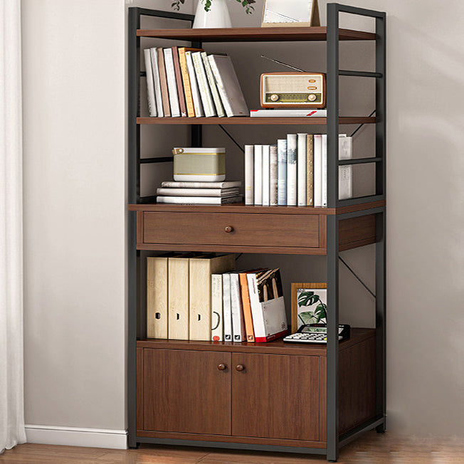 Contemporary Style Bookcase Vertical Open Back Bookshelf for Home Office