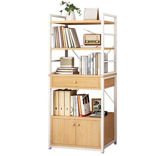 Contemporary Style Bookcase Vertical Open Back Bookshelf for Home Office