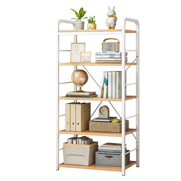 Contemporary Style Bookcase Vertical Open Back Bookshelf for Home Office