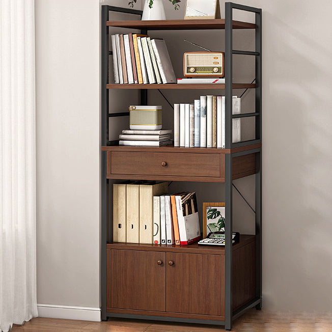 Contemporary Style Bookcase Vertical Open Back Bookshelf for Home Office