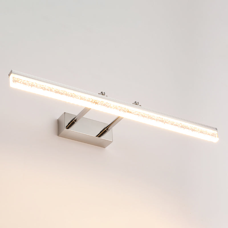 1-Light Linear Wall Lamps Modern Style Metal Vanity Lighting Ideas