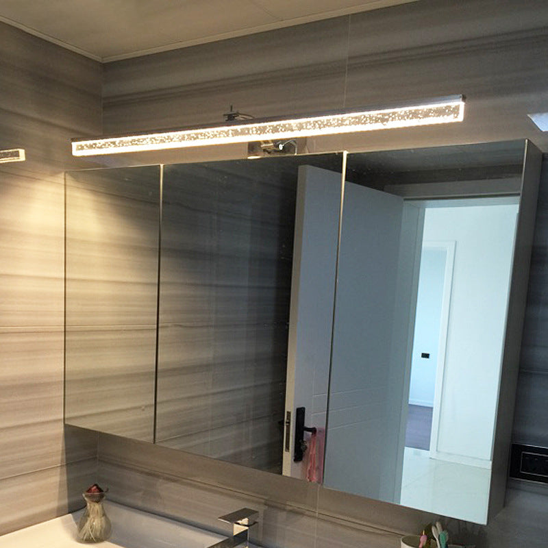 1-Light Linear Wall Lamps Modern Style Metal Vanity Lighting Ideas