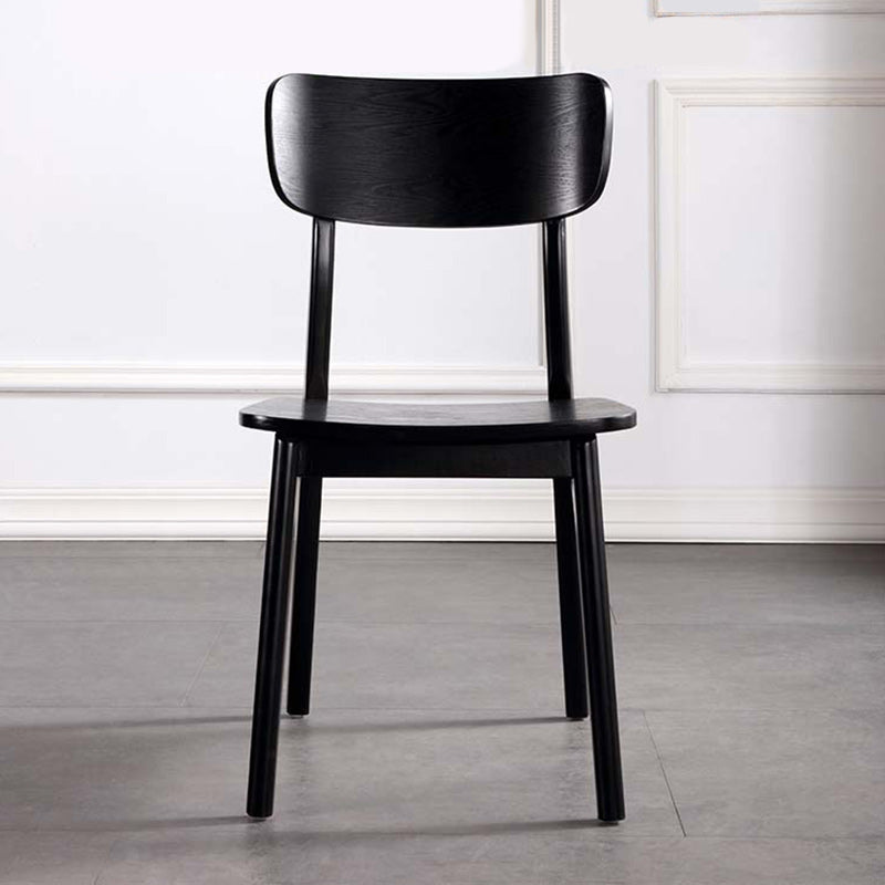 Industrial Armless Open Back Side Chairs for Home Wood Side Dining Chairs