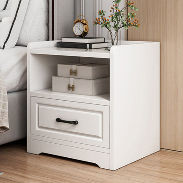 Wood Accent Table Nightstand with Drawer Nightstand with Legs