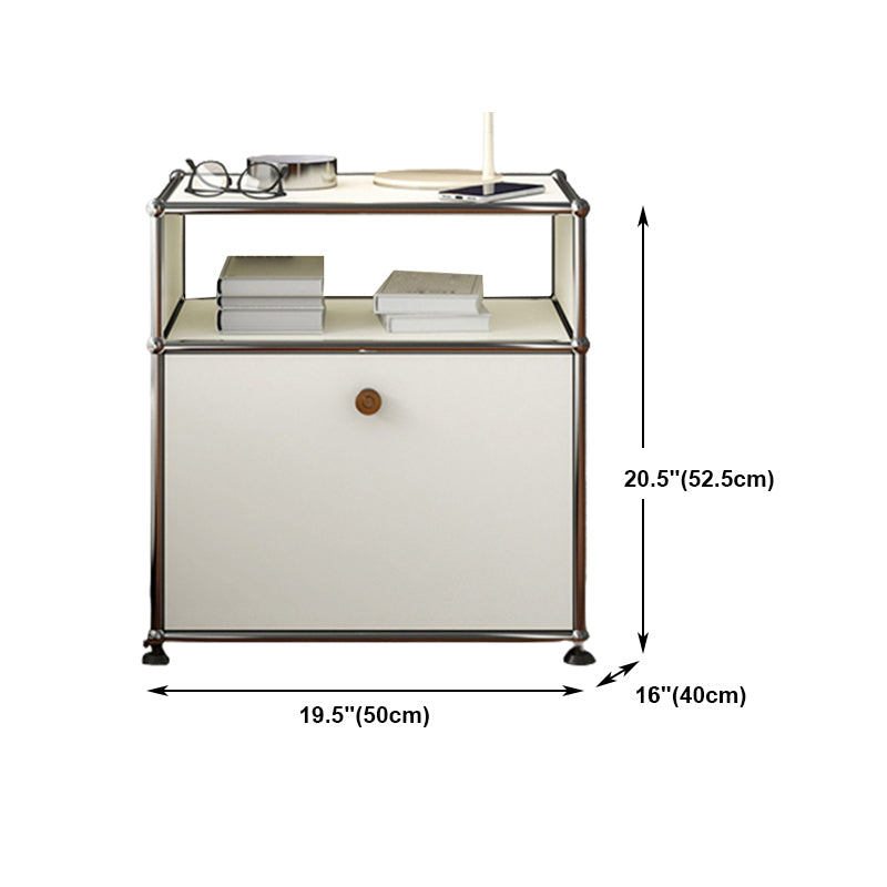 Stainless Steel Sideboard Contemporary White Dining Sideboard for Living Room