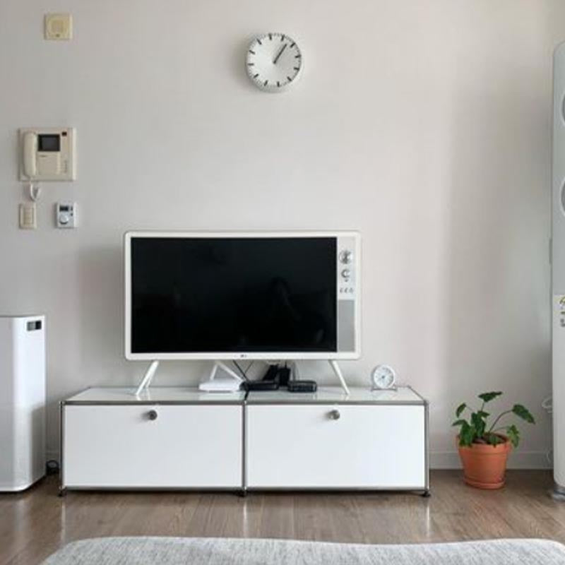 Stainless Steel Sideboard Contemporary Storage Dining Sideboard with Locking Cabinet