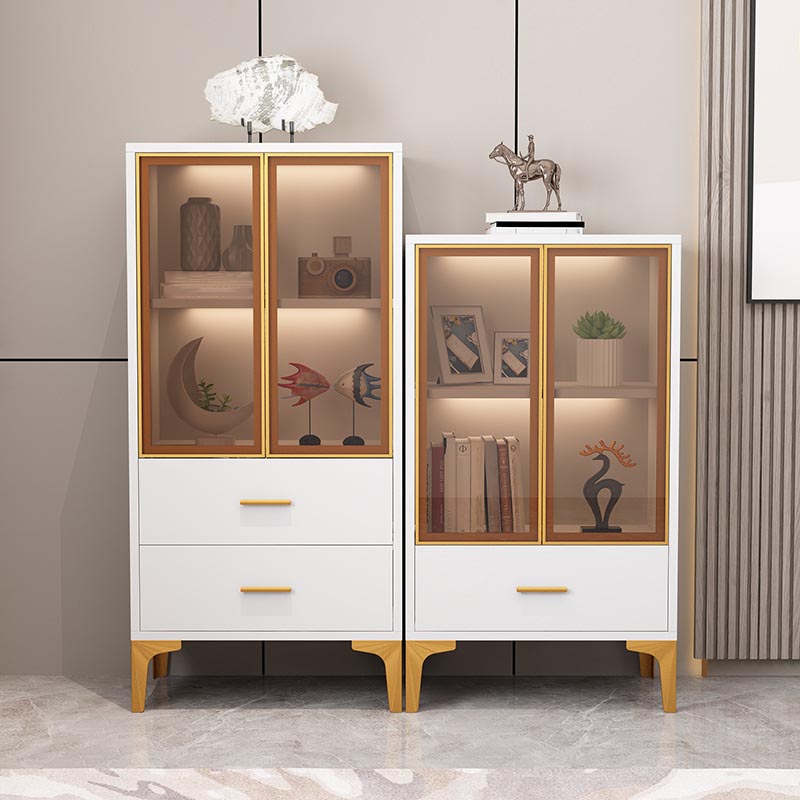 Glam Style Server Engineered Wood Sideboard with Door for Home Use