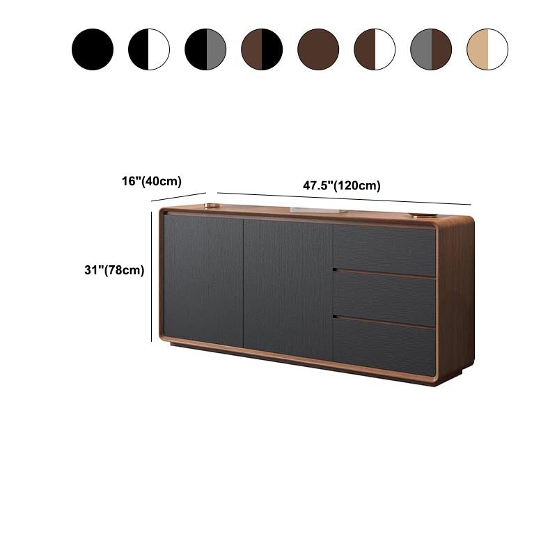 Modern Server Engineered Wood Server with Door and Drawer,47.2"L x 15.7"W x 30.7"H