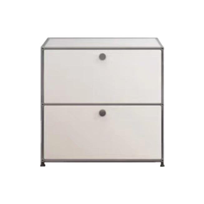 Contemporary Sideboard Stainless Steel Dining Sideboard with Locking Cabinet