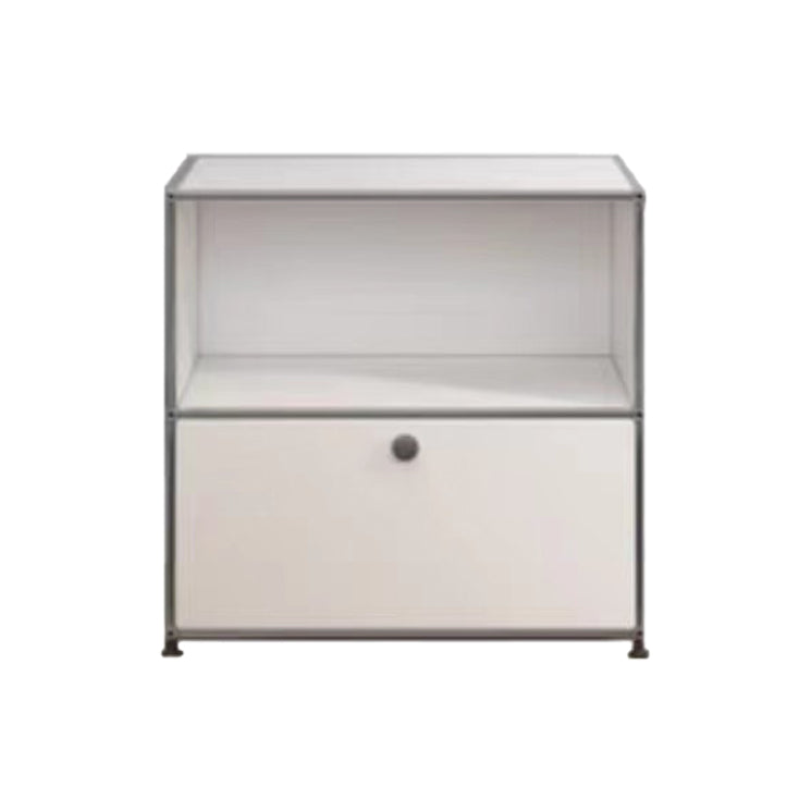 Contemporary Sideboard Stainless Steel Dining Sideboard with Locking Cabinet