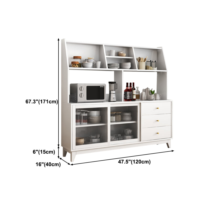 Rectangle Storage Sideboard Contemporary Wooden Kitchen Cabinet