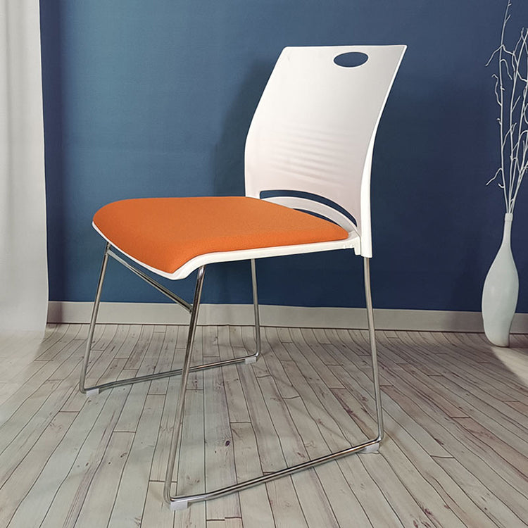 Armless Conference Chair with Metal Frame Modern Office Chair