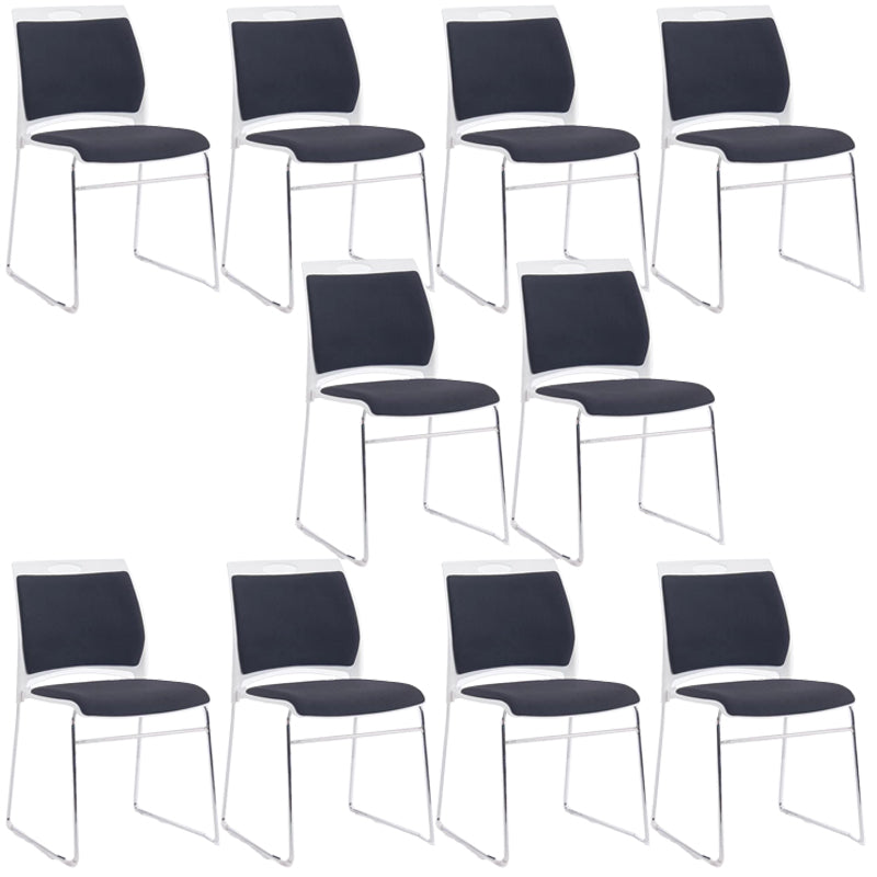 Armless Conference Chair with Metal Frame Modern Office Chair