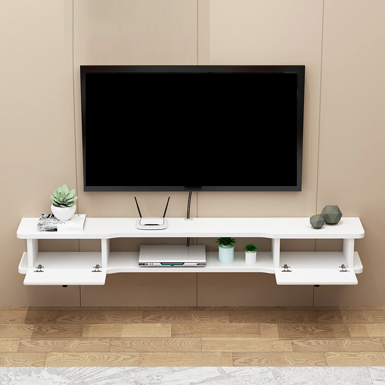 Engineered Wood TV Stand Modern Style Wall-mounted TV Cabinet with 2 Doors