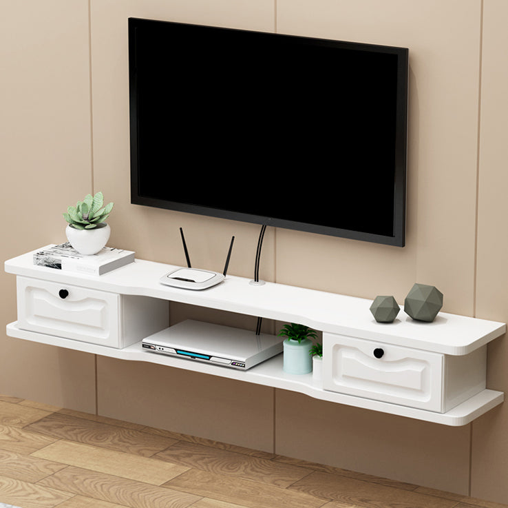 Engineered Wood TV Stand Modern Style Wall-mounted TV Cabinet with 2 Doors