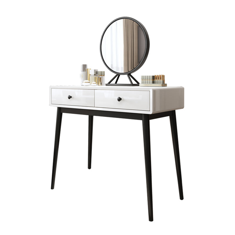 White Makeup Table With Drawers 15.74 W X 29.52" H for Bedroom