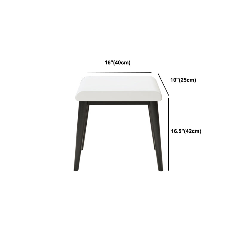 White Makeup Table With Drawers 15.74 W X 29.52" H for Bedroom