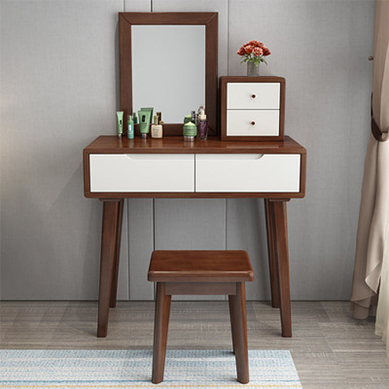 31.5" Height Makeup Vanity Set with Drawer and Mirror Vanity