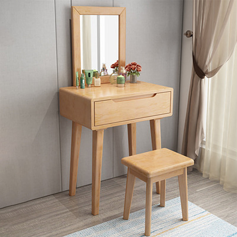 31.5" Height Makeup Vanity Set with Drawer and Mirror Vanity