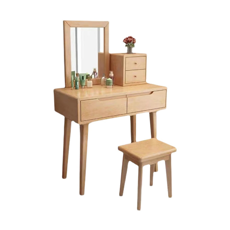 31.5" Height Makeup Vanity Set with Drawer and Mirror Vanity