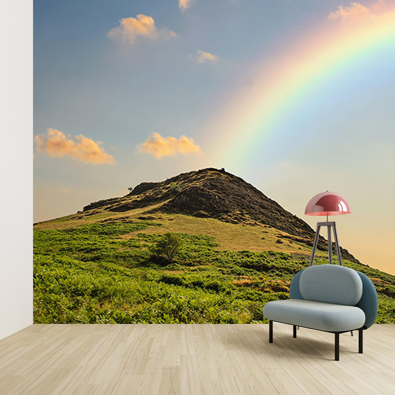 Eco-friendly Photography Wallpaper Mountain Living Room Wall Mural