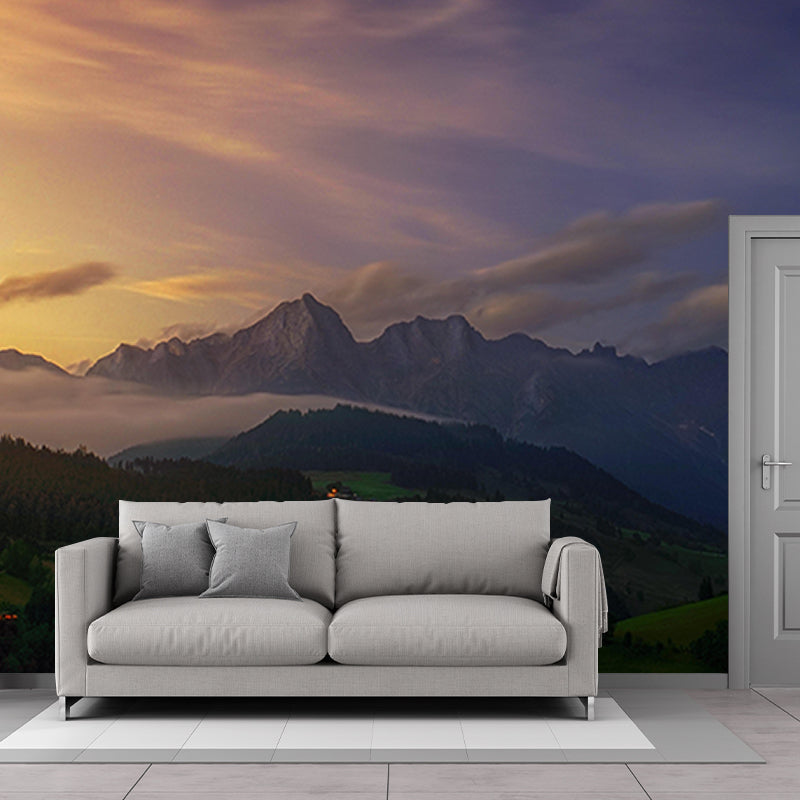 Photography Washable Mountain Wallpaper Living Room Wall Mural