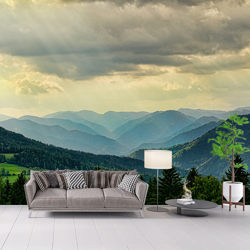 Mountain Environmental Photography Wallpaper Drawing Room Wall Mural