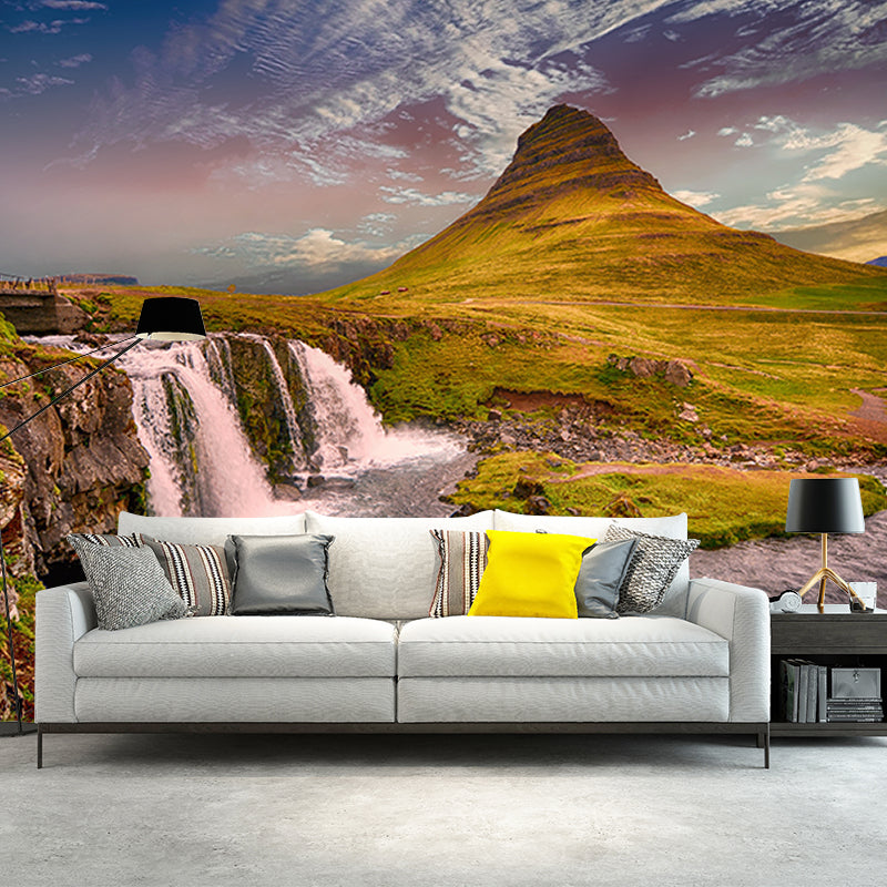 Decorative Wallpaper Mountain Photography Living Room Mural Wallpaper