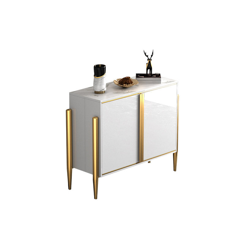 Glam Style Server Sintered Stone Sideboard with Door for Dining Room