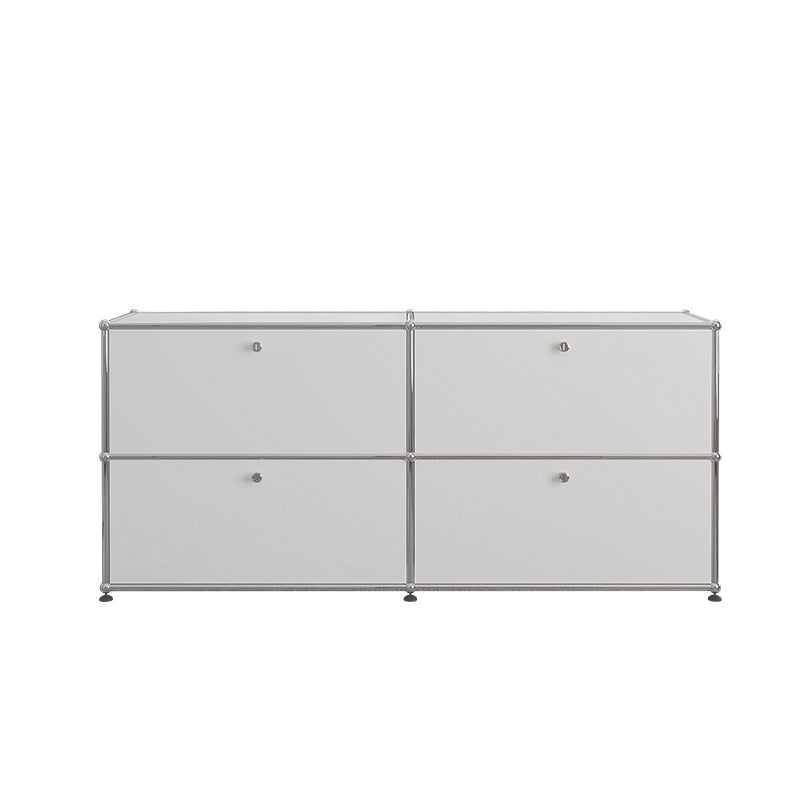 Modern Rectangle Storage Server Metal Sideboard for Dining Room