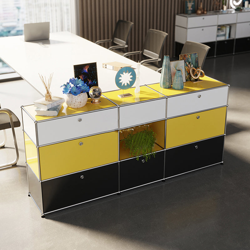 Modern Rectangle Storage Server Metal Sideboard for Dining Room