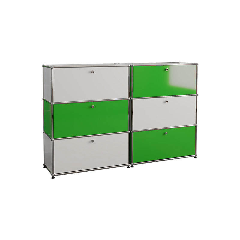 Modern Rectangle Storage Server Metal Sideboard for Dining Room